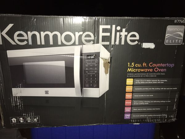 Kenmore Elite 77603 1 5 Cu Ft Countertop Microwave Oven W