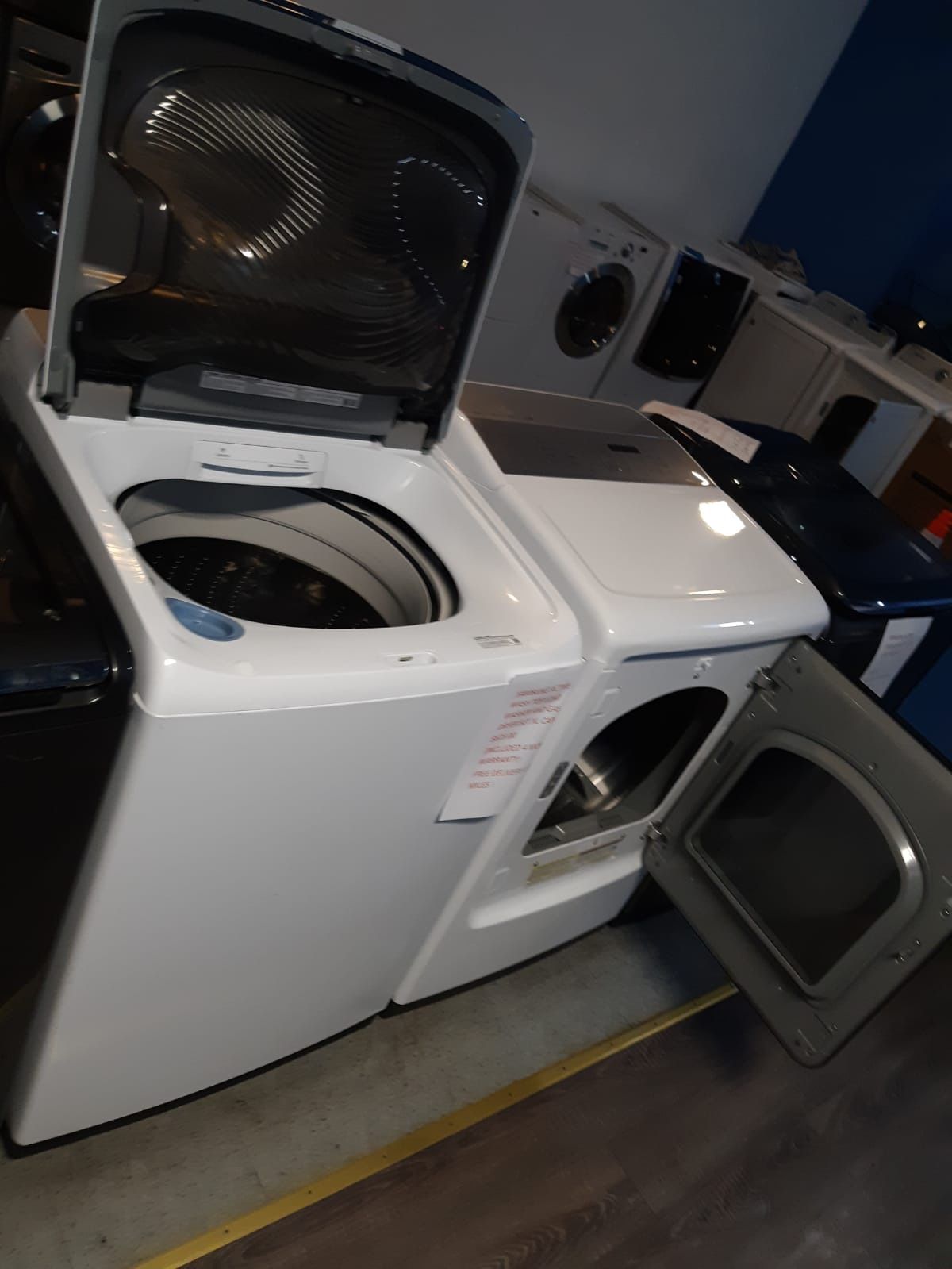 SAMSUNG ACTIVE-WASH TOP LOAD WASHER AND GAS DRYER SET $650.00 IN EXELENT CONDITION