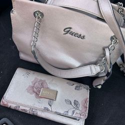 Guess Handbag/purse With Wallet 