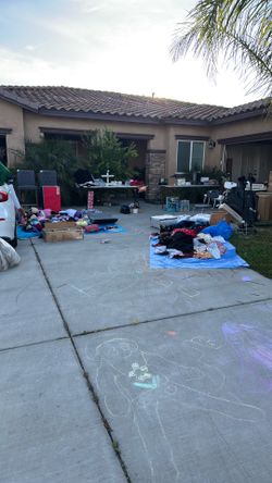 Yard sale  6/6- 6/7 1641 statue row San Jacinto CA. 92582