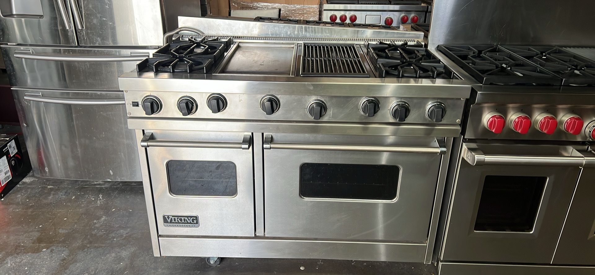 Viking 48”Wide All Gas Range Stove In Stainless Steel