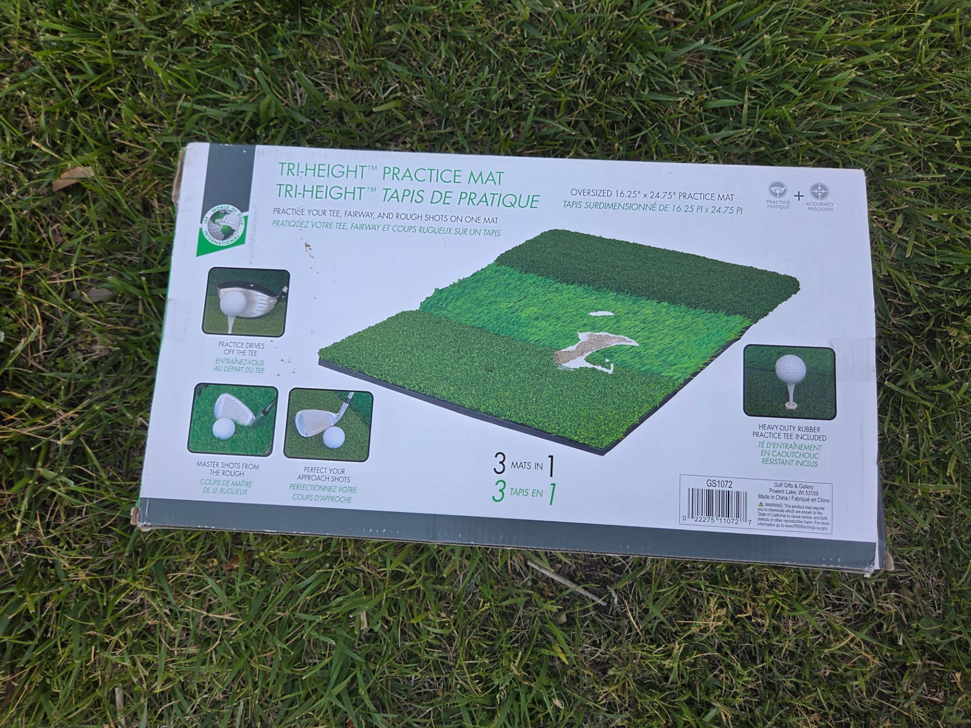 Tri Height Golf Practice Mat