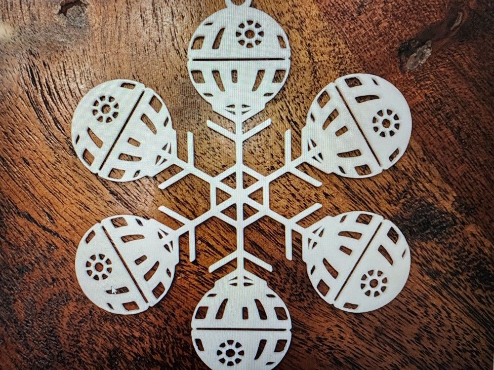 Death Star Snowflake Ornament