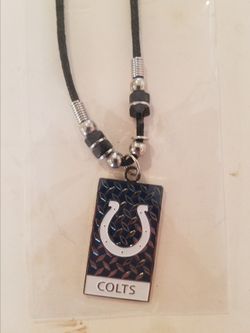 Indianapolis Colts Rope Necklace Pendant