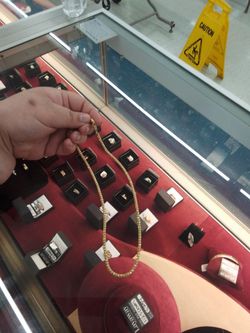 14kt box  necklas