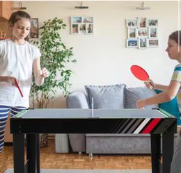 4 in 1-Combo Game Table 49 in. Foosball with Pool Billiards Air Hockey Table Tennis $115