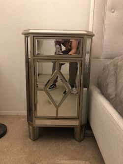 Mirrored Nightstand