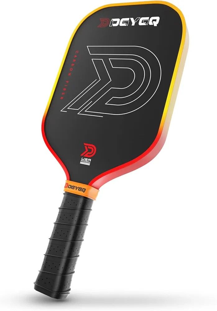 Pickleball Paddles - Professional Carbon Fiber Paddle with Honeycomb Core Pickleball Rackets - Lightweight Precision & Enhanced Shock Absorption for H
