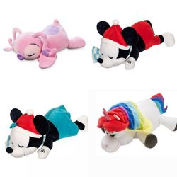 Disney Plush Large & X LARGE 24"-25" cuddleez sleeping plush Unicorn stitch angel mickey minnie mous