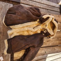 EZ Verso Il Sole Men's Leather Winter Coat w/ Fur Lining