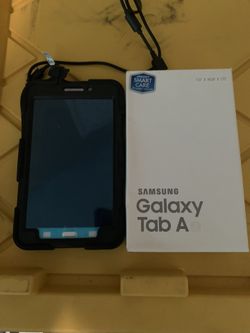 Galaxy Tab A 7” With Case Unlocked International