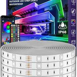 300ft Waterproof LED Strip Lights with Bluetooth App