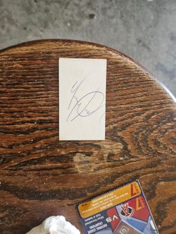 Michael Jackson autograph