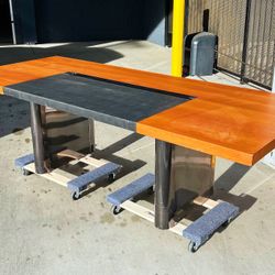 Vintage Mid Century Executive Office Desk Table 