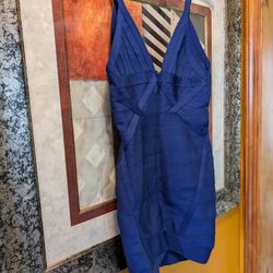Royal Blue Bodycon Bandage Dress
