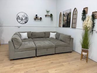 Tan Tisdale Sectional Couch Free Delivery
