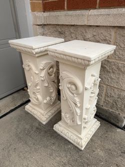 Gorgeous Plaster Column Pedestals