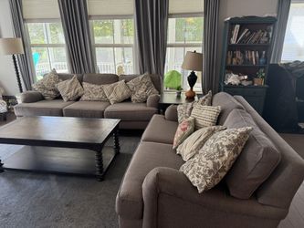 Beautiful Neutral Couch Set