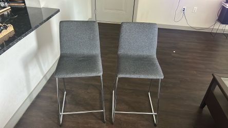 IKEA gray bar stools