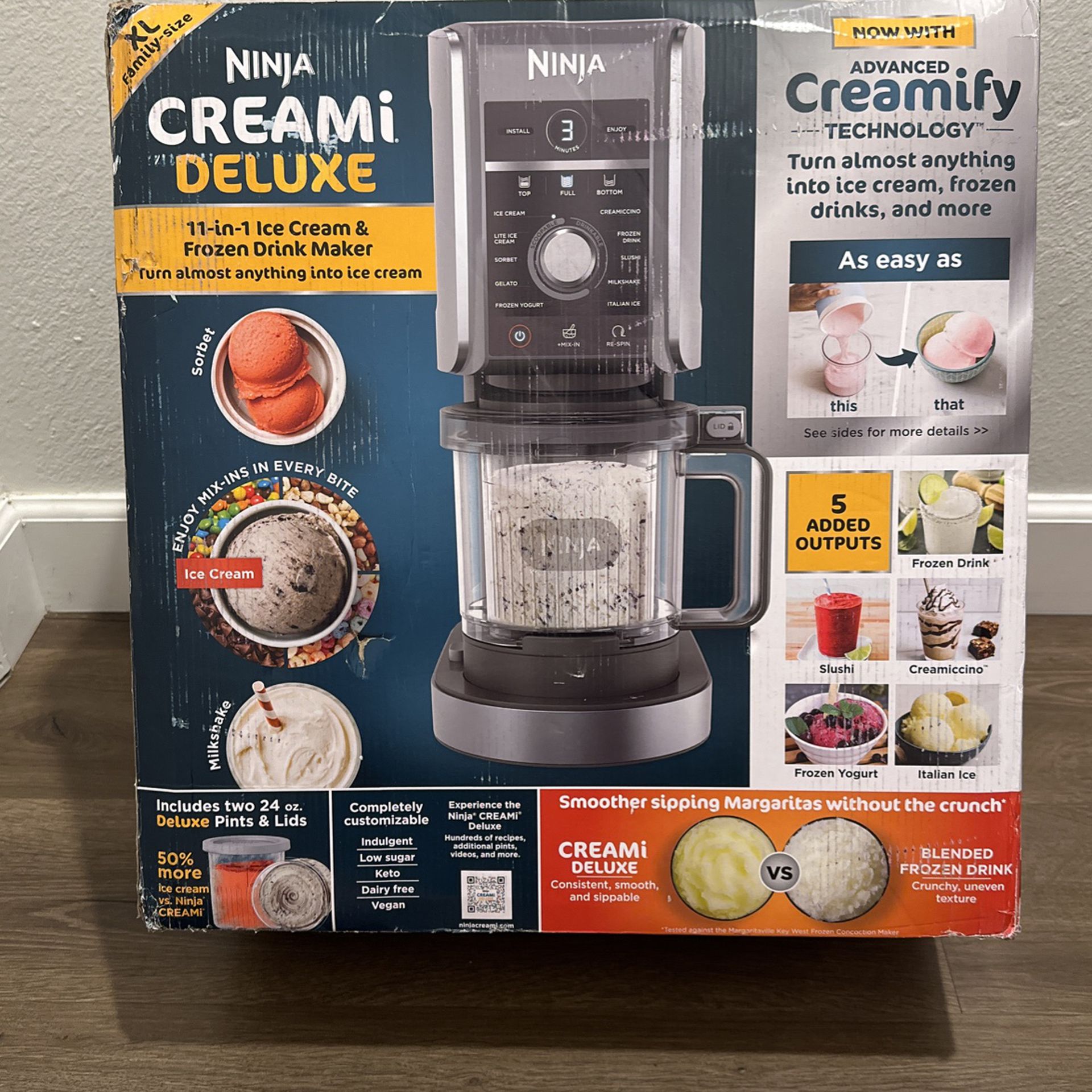 Ninja CREAMi Deluxe 11-in-1 Ice Cream and Frozen Treat Maker +