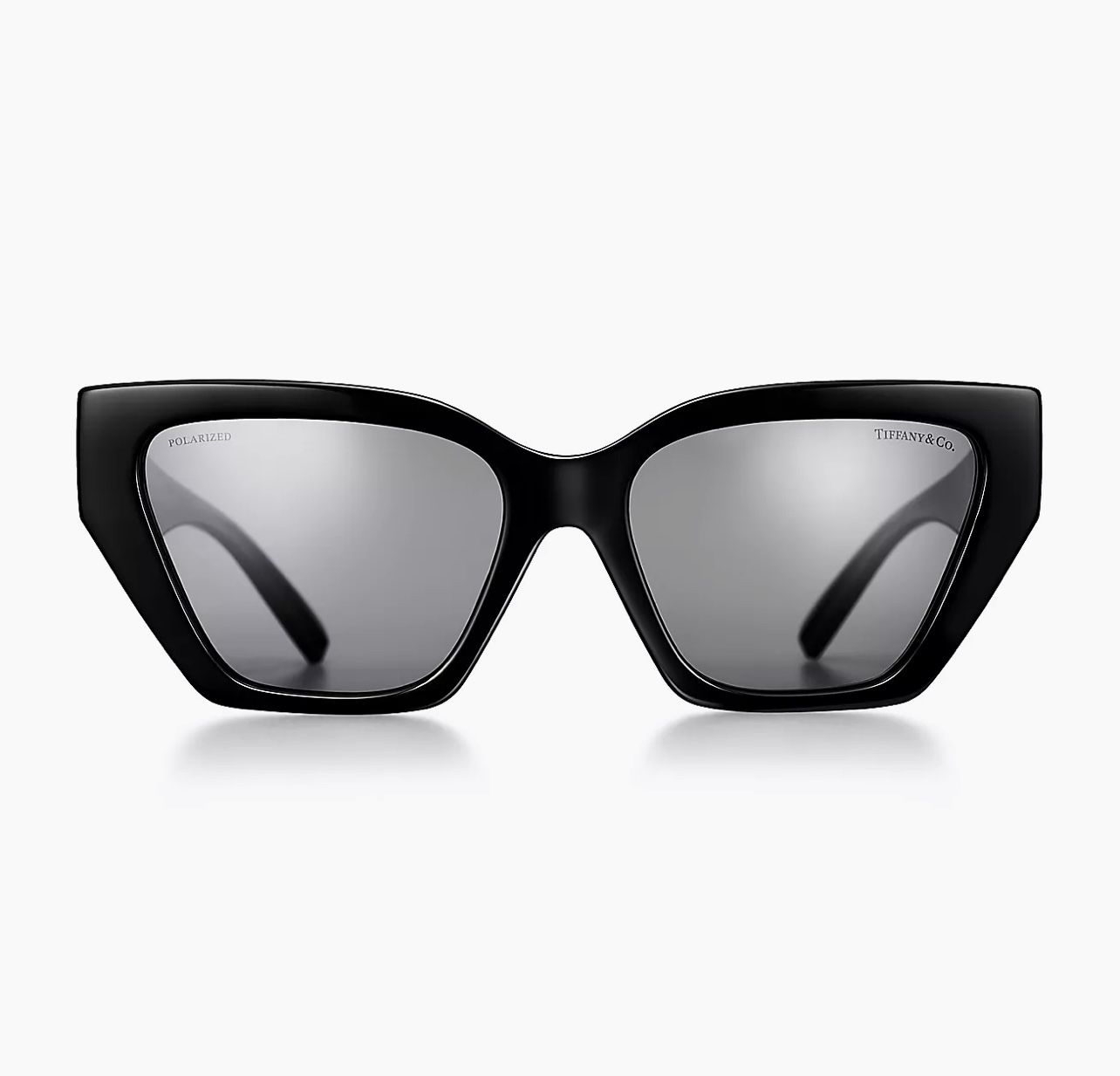 Deco Sunglasses in Black Acetate, Gold-colored Metal & Gray Lenses