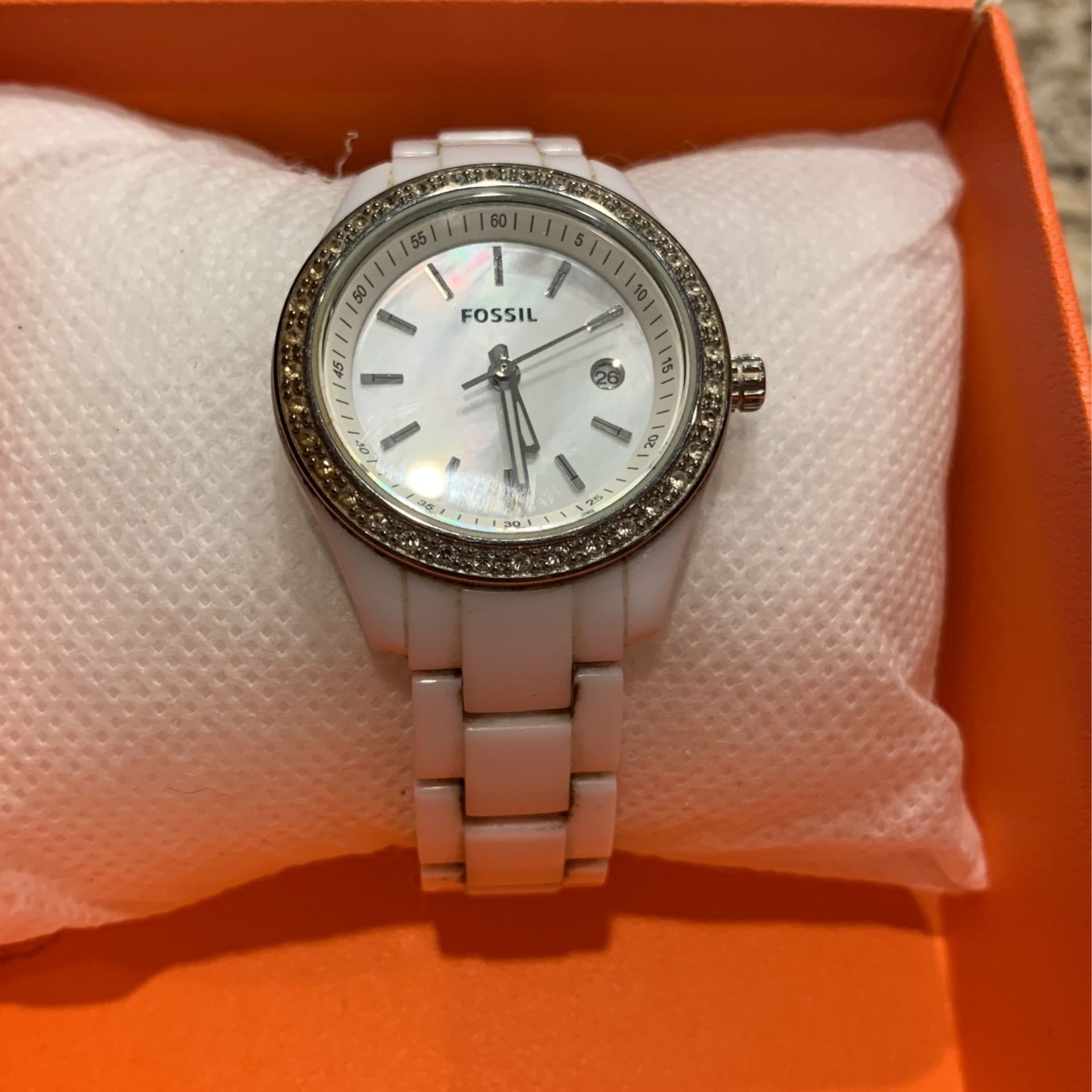 Women's FOSSIL "Stella Mini" Gemmed Watch ES2437