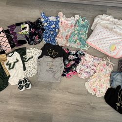 Baby Girl Clothing Bundle Sizes 0–24M