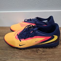 Size 8 Nike Phantom 6 Low Academy Erling Haaland Orange HQ2326-800 Turf Soccer Shoes