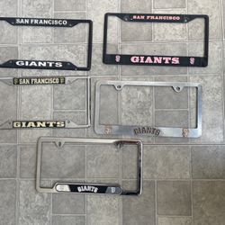 SF Giants Metal License Frames -$10 Each