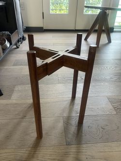 Mid-Century Style Wooden Plant Stand
