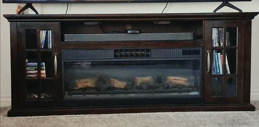 TV Stand with Electric Fireplace