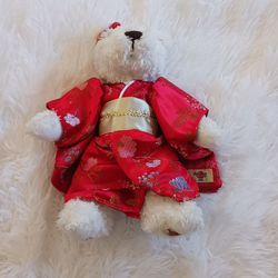 Vintage 2003 Happy New Year Hard Rock Cafe Kobe Harrington Teddy Bear Plush 