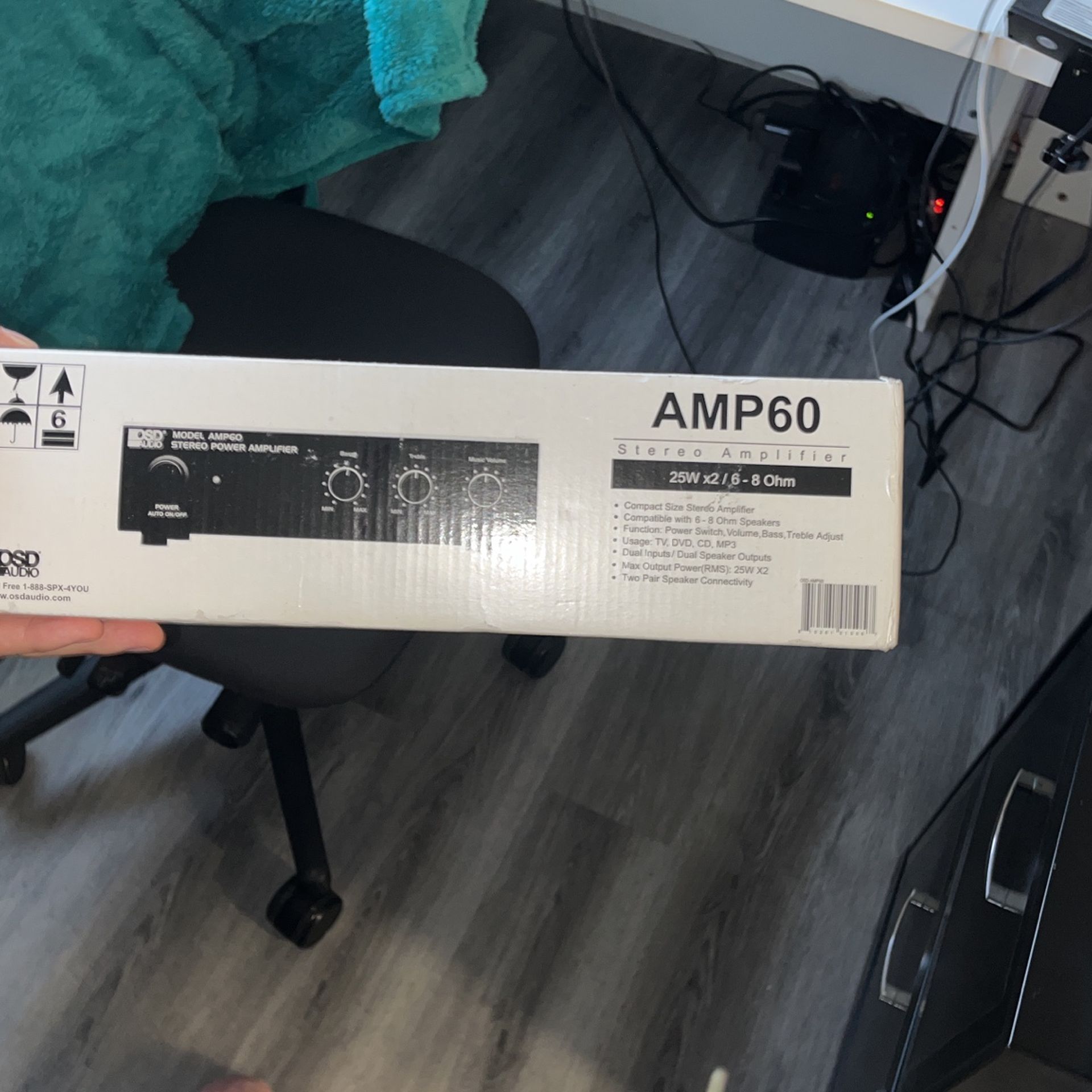 AMP 60 Stereo Amplifier OSD Audio