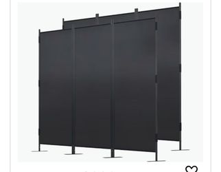 3 Panel Room Divider Set of 2, Foldable Freestanding Screens, 7 FT Folding Privacy Screen, Movable Paravent Partition Separator for Living Room, Bedro