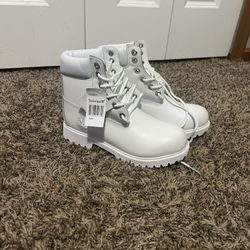 White Timberlands Boots