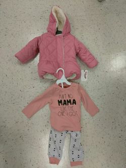 Baby Girl Size: 12 months, 3pcs outfits