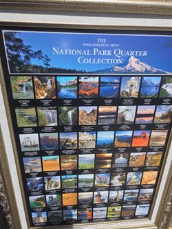 Philadelphia Mint National Park Quarter Collection Frame