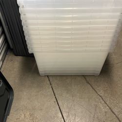 2-5 Stackable Plastic Storage Bins 