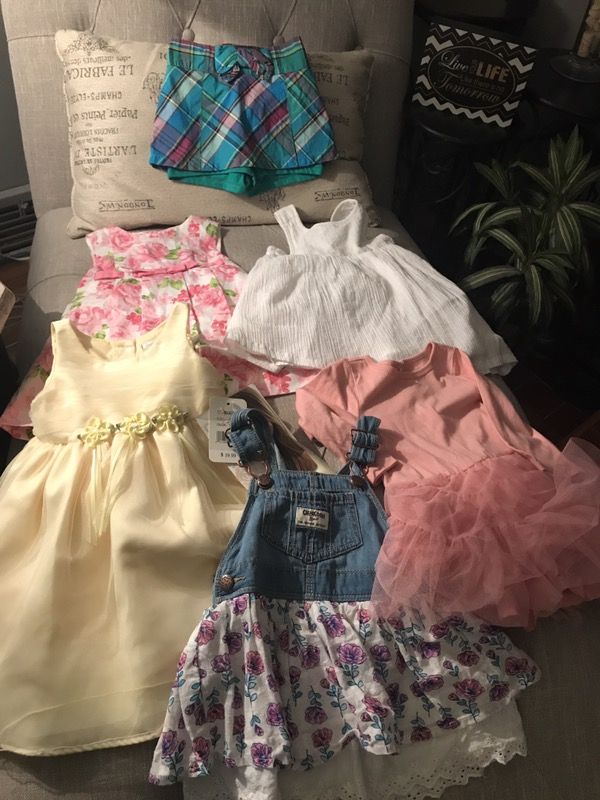 18 month dresses like new condition . Two NWT.