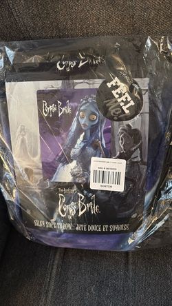 Corpse bride silky throw blanket