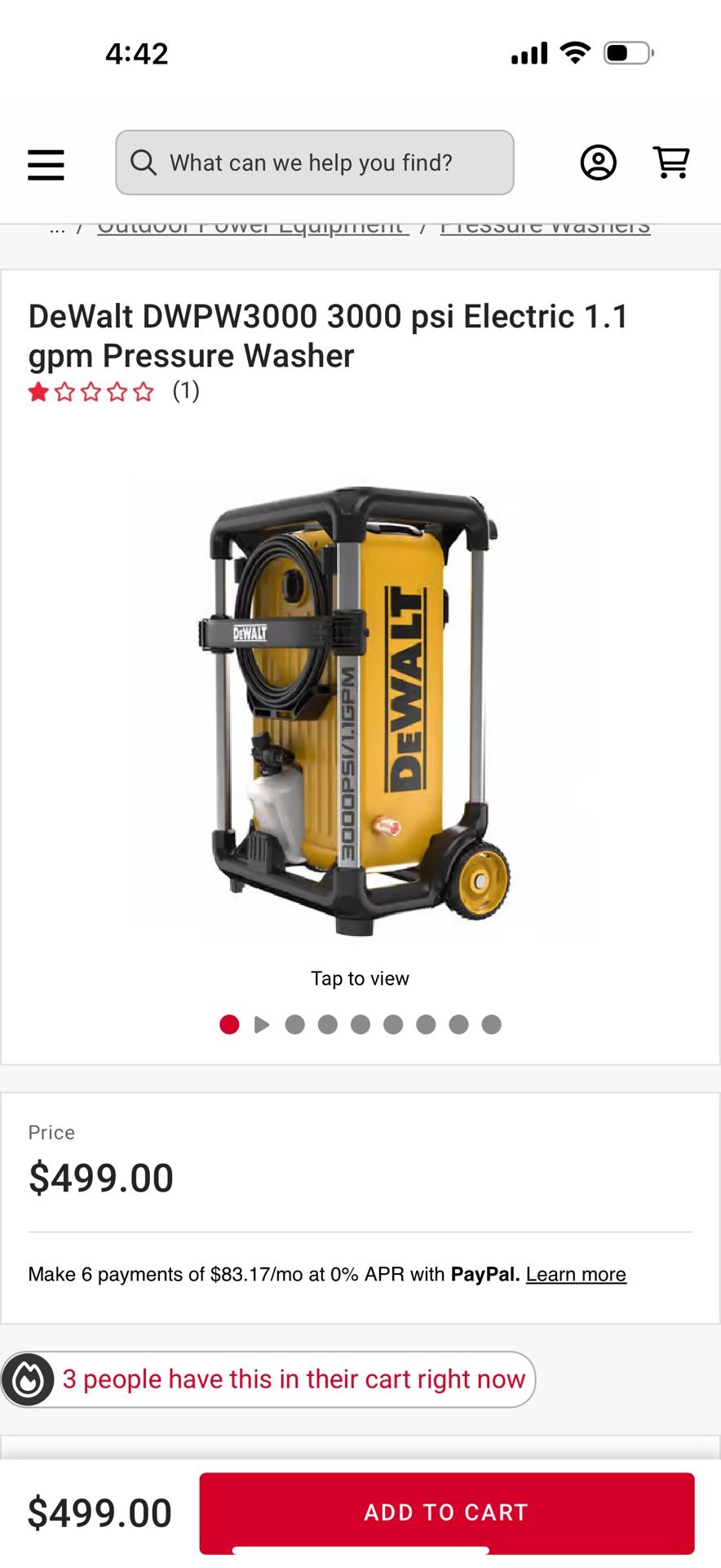 Dewalt Pressure Washer