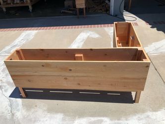 Woodworking Project Outdoor Planter Box Bar Cedar Redwood Custom Beautiful Gorgeous Garden Bed AC unit pool equipment heater cover privacy wall