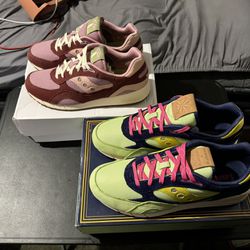 2 Pairs Of Mens Saucony Shoes Both Size 13 