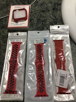 apple watch bands red/black
