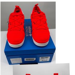 Adidas x Moncler M Campus Solar Red / White Men’s 11.5 — Limited Collab — Brand New 