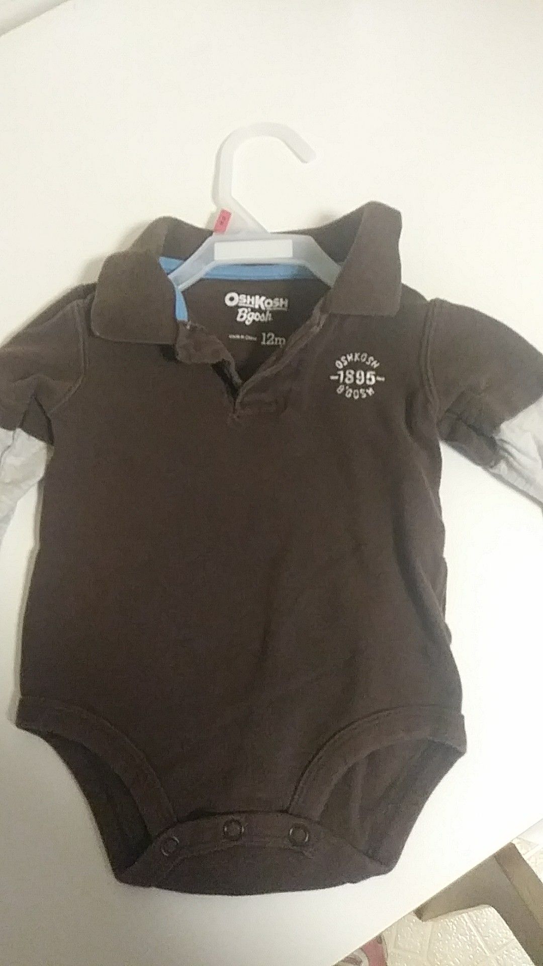 OshKosh B'gosh Size 12mo. Long sleeve onesie