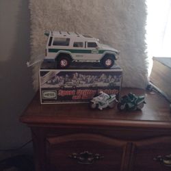 Collectible Hess Truck With 2 Motorcycles 