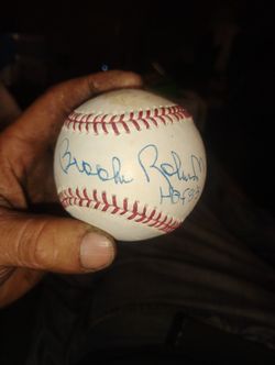 Authentic Major League Baseball Signed By Brooks Robinson