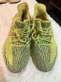 Yellow Zebra Yeezys