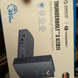 ORICO Thunderbolt 3 Docking Station 15-in-1 40Gbps Dock for Thunderbolt Laptops, 65W Charging Power for Laptop, 15W for Phone, 10 Gbps USB-C Data, Dua